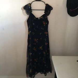Urban outfitters navy blue maxi dress